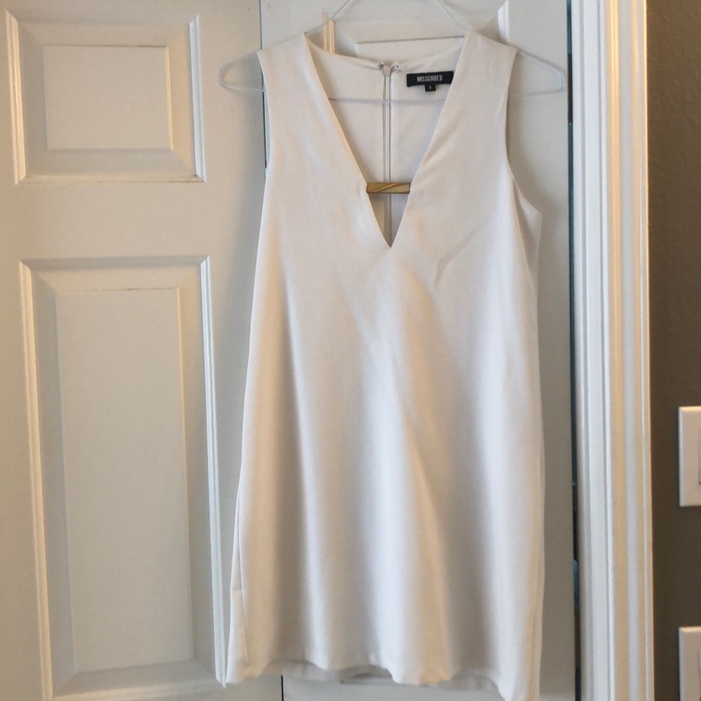 White Shift with Gold Detail